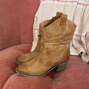 ALDO Brown Leather Booties